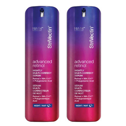 StriVectin Advanced Retinol Nightly Multi-Correct Serum, 1 fl oz, 2-pack