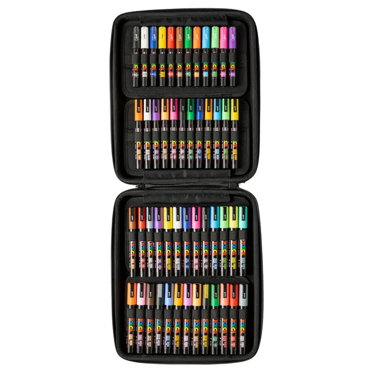 POSCA 50-count Marker Set with Carrying Case