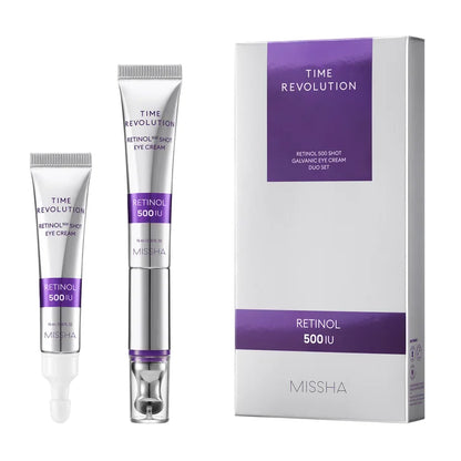 MISSHA Time Revolution Retinol 500 Shot Galvanic Eye Cream Duo Set