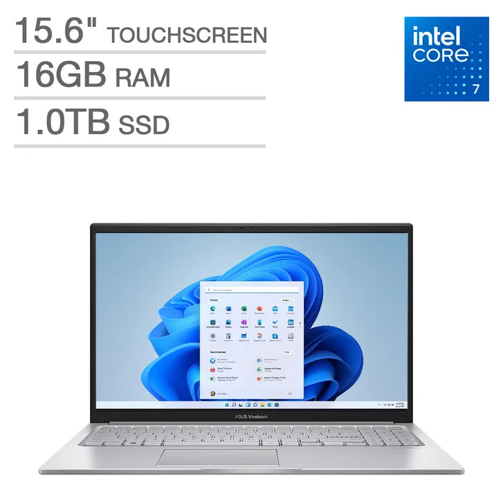 ASUS Vivobook 15.6" Laptop - Intel Core 7 Processor 150U - Full HD (1920 x 1080) - 1TB SSD - Windows 11