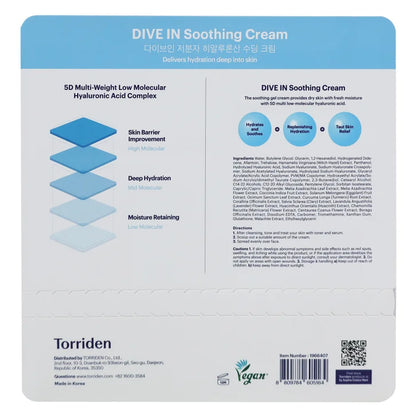 Torriden DIVE IN Soothing Cream Set, 4-piece