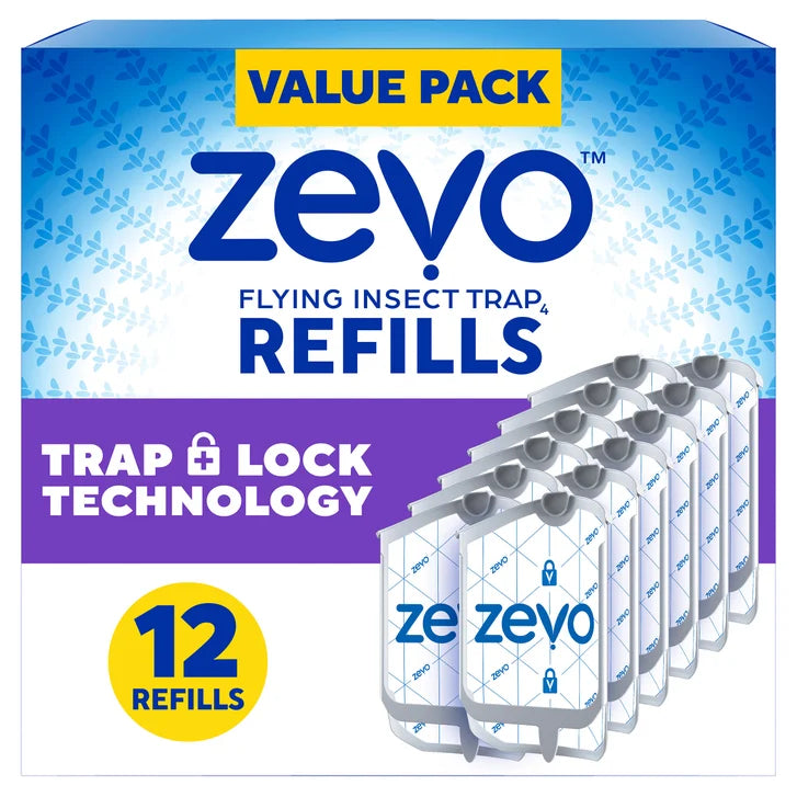 Zevo Flying Insect Trap Refills, 12-count