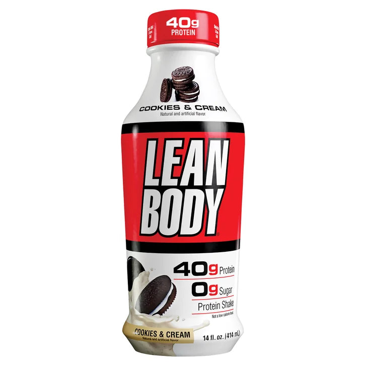Lean Body Cookies & Cream Protein Shake 14 fl oz, 12-pack