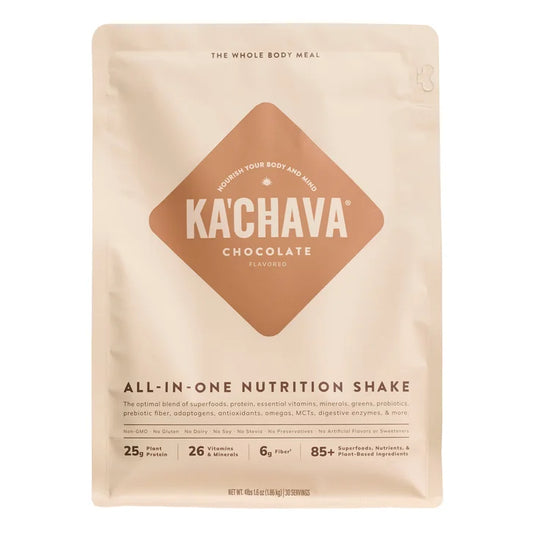 Ka'Chava All-In-One Nutrition Plant Based Shake, Chocolate, 30 Servings, 4.16 lbs