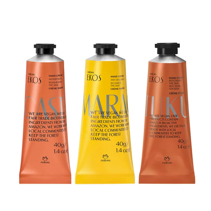 Natura Ekos Hand Cream Set, 1.4 fl oz, 3-piece