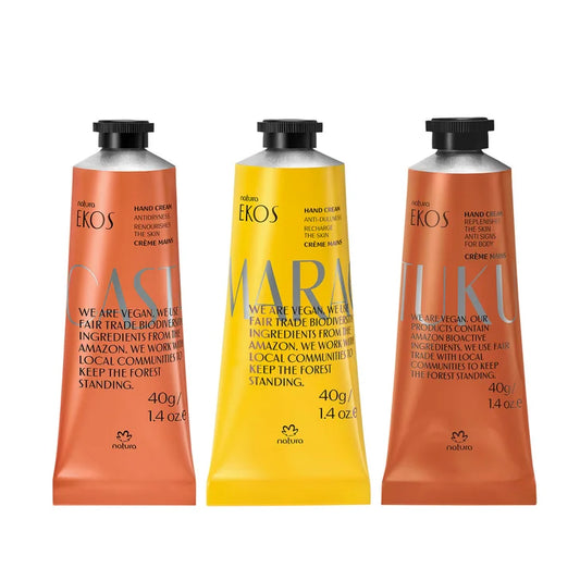 Natura Ekos Hand Cream Set, 1.4 fl oz, 3-piece
