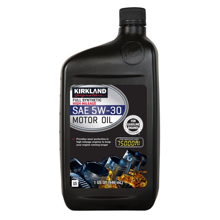 Kirkland Signature 5W-30 High Mileage Full Synthetic Motor Oil 1-Quart, 12-Pack