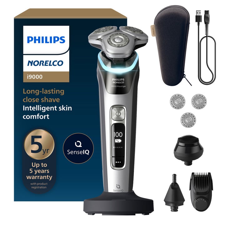Philips Norelco i9000 Prestige Electric Wet and Dry Shaver Powered by AI