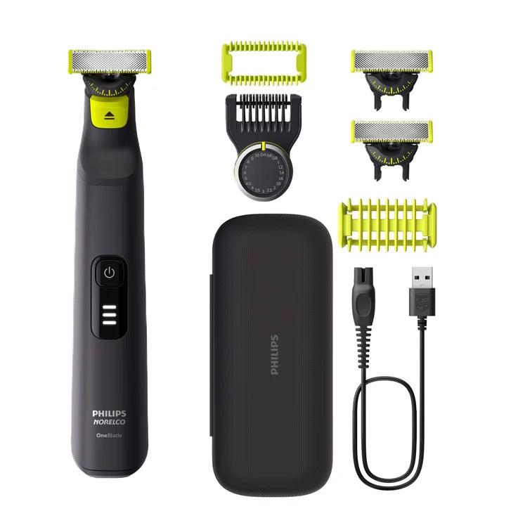 Philips Norelco OneBlade 360 Pro Face + Body Hybrid Electric Trimmer and Shaver