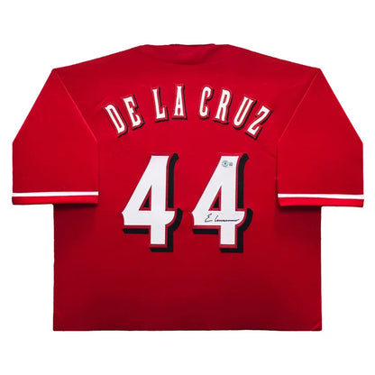 Elly De La Cruz Autographed Framed Red Jersey Cincinnati Reds - Beckett Authenticated