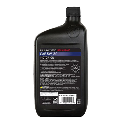Kirkland Signature 5W-30 Full Synthetic and 5W-30 High Mileage Full Synthetic Motor Oil 1-quart, 12-pack