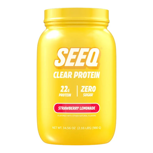 SEEQ Clear Whey Protein Powder, Strawberry Lemonade, 2.16 lbs
