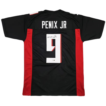 Atlanta Falcons Michael Penix Jr. Autographed Framed Black Jersey - Beckett Authenticated