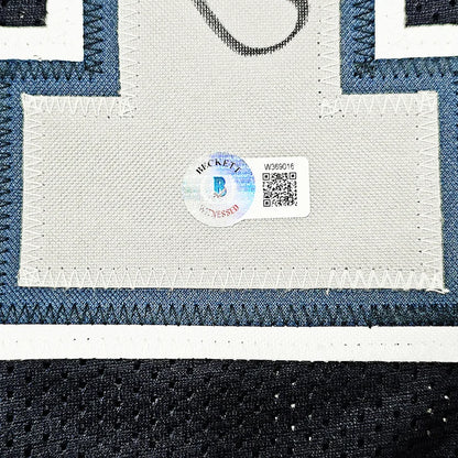 Dallas Cowboys Roger Staubach Autographed Framed Navy Blue Jersey - Beckett Authenticated