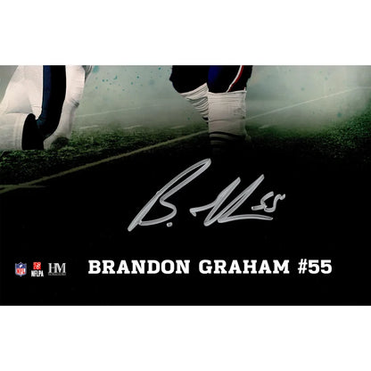 Brandon Graham & Milton Williams Autographed Framed 16” x 20” Photo Philadelphia Eagles Super Bowl Champs Collage - Beckett Authenticated