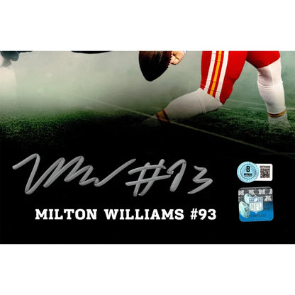 Brandon Graham & Milton Williams Autographed Framed 16” x 20” Photo Philadelphia Eagles Super Bowl Champs Collage - Beckett Authenticated