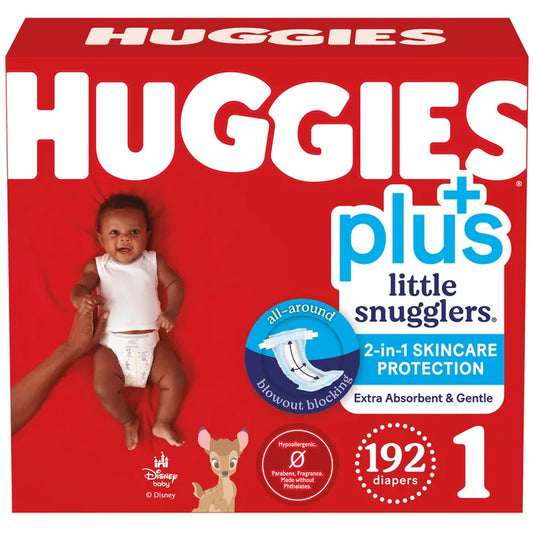Huggies Plus Diapers Sizes 1 - 2