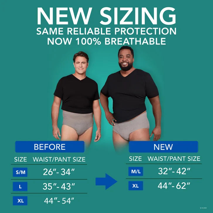 Depend Fresh Protection Advanced Incontinence Underwear for Men, Ultimate Absorbency