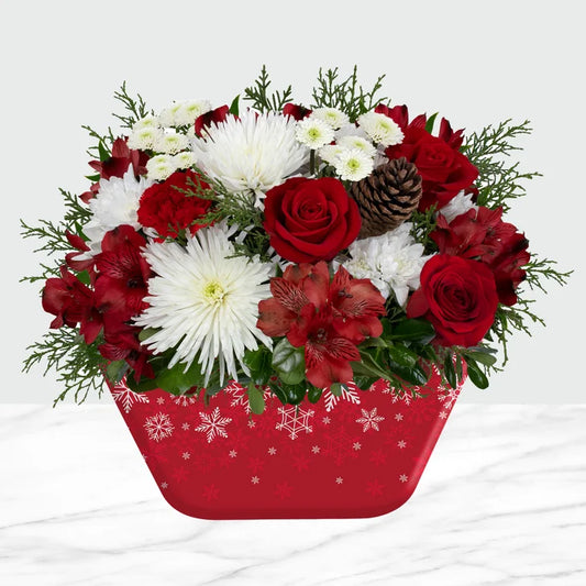 Snowflakes Fresh Cut Floral Arrangement, 24-stems