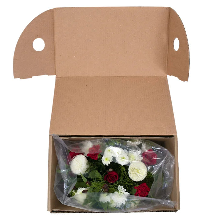 Snowflakes Fresh Cut Floral Arrangement, 24-stems