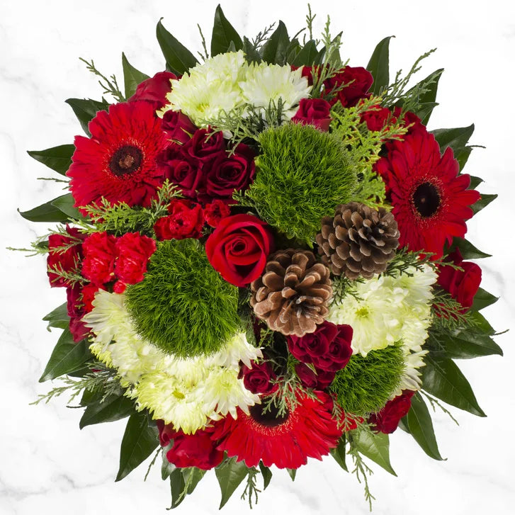 Holiday Joy Fresh Cut Floral Arrangement, 31-stems