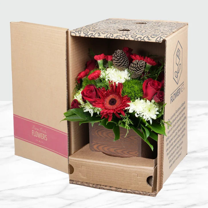 Holiday Joy Fresh Cut Floral Arrangement, 31-stems