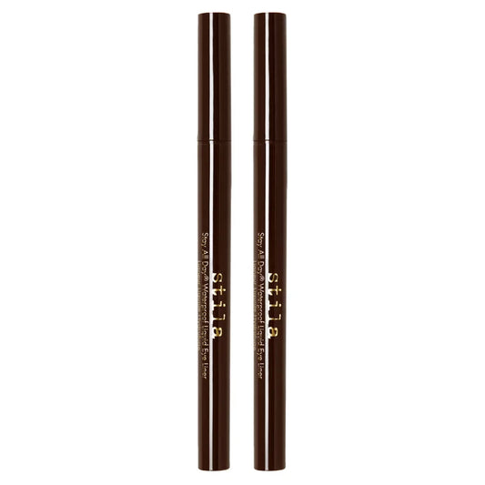 Stila Cosmetics Stay All Day Waterproof Liquid Eye Liner, Dark Brown, 2-pack, .016 fl oz