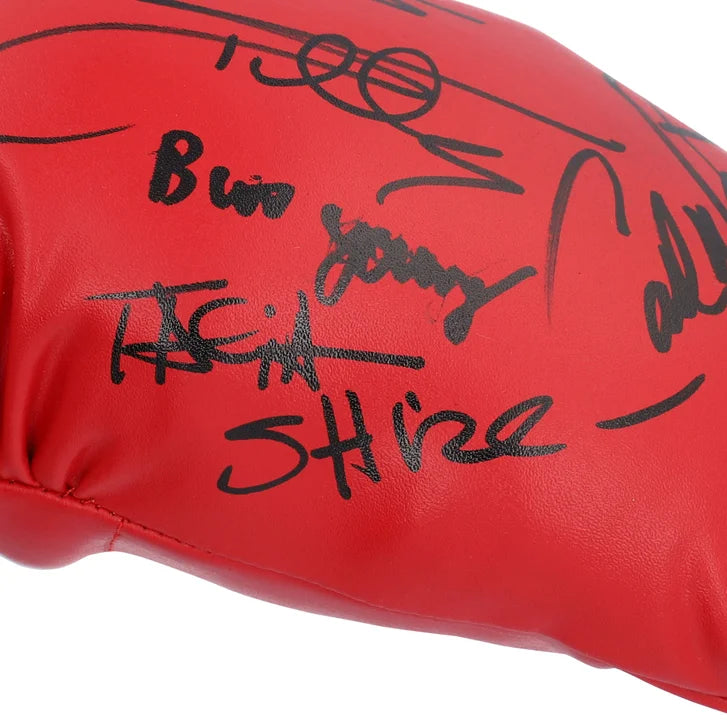 Rocky Cast Autographed Fanatics Authentic Boxing Glove with 4 Signatures