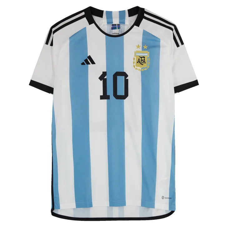 Lionel Messi Autographed 2022-23 Argentina National Team Home Jersey