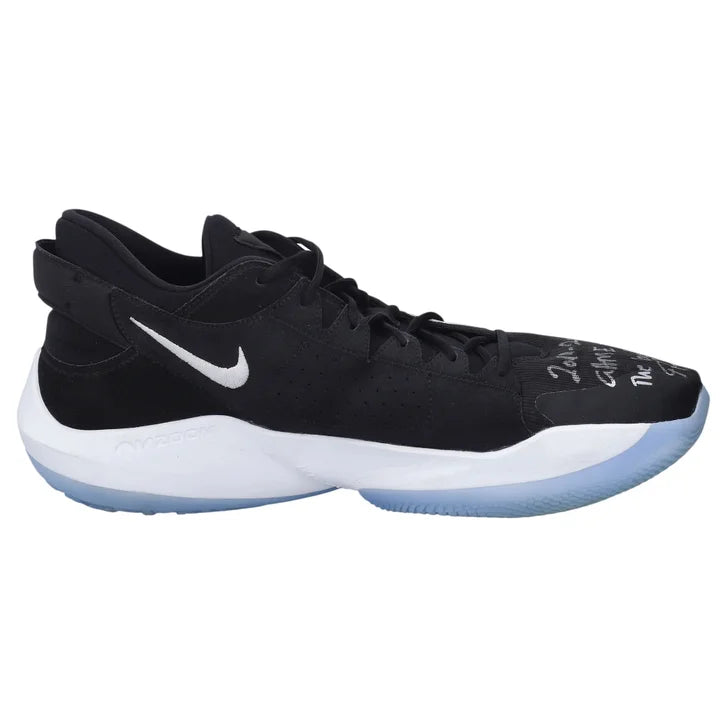 Giannis Antetokounmpo Milwaukee Bucks Autographed Game-Used Black Nike Shoes vs. Miami Heat on August 31, 2020 with "Game Worn The Bubble" Inscription