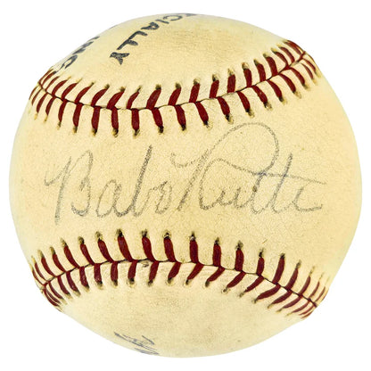 Babe Ruth Autographed Official Spalding League Special Baseball New York Yankees PSA/DNA Authenticated