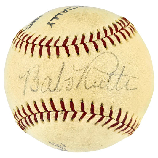 Babe Ruth Autographed Official Spalding League Special Baseball New York Yankees PSA/DNA Authenticated