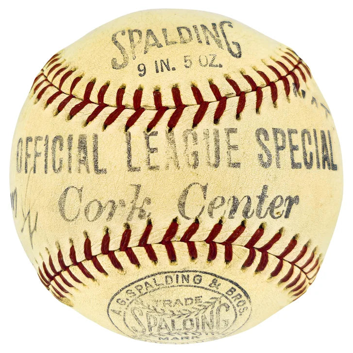 Babe Ruth Autographed Official Spalding League Special Baseball New York Yankees PSA/DNA Authenticated