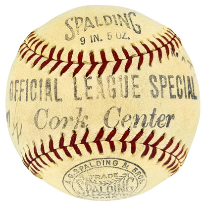 Babe Ruth Autographed Official Spalding League Special Baseball New York Yankees PSA/DNA Authenticated