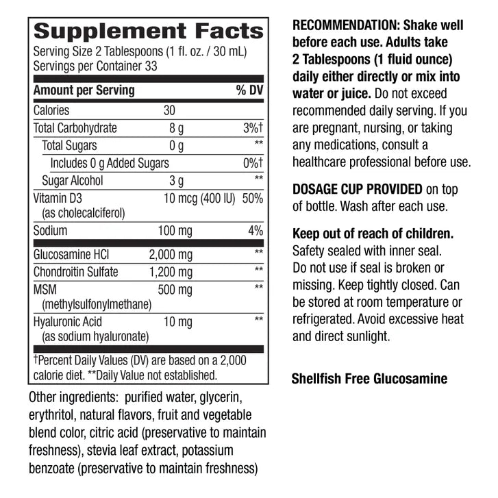 Nature's Way Joint Movement Glucosamine Extra Strength, 33.8 Fluid Ounces