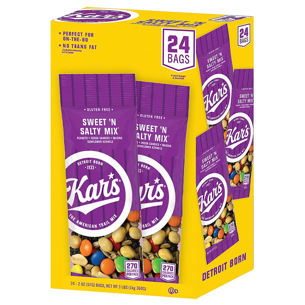 Kar's Trail Mix, Sweet 'N Salty, 2 oz, 24-count
