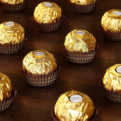 Ferrero Rocher, Milk Chocolate Hazelnut Candy, 1.3 oz, 3-count, 12-pack
