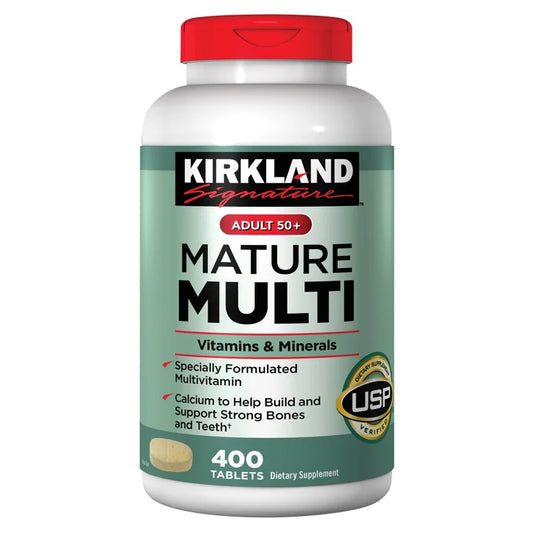 Kirkland Signature Adult 50+ Mature Multi Vitamins & Minerals, 400 Tablets