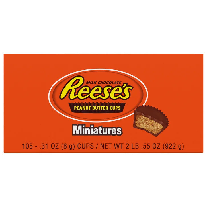 Reese's Peanut Butter Cups, Miniatures, 0.31 oz, 105-count