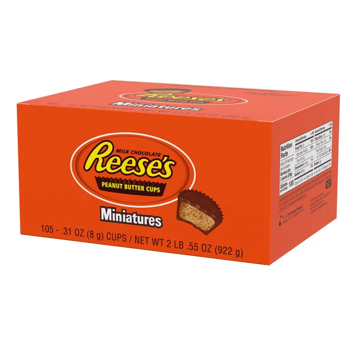 Reese's Peanut Butter Cups, Miniatures, 0.31 oz, 105-count