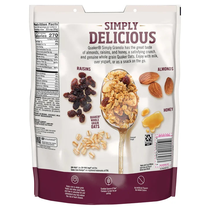 Quaker, Simply Granola, 34.5 oz, 2-Count