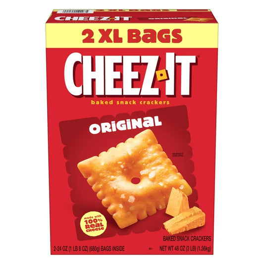 Cheez-It Crackers, Cheddar, 3 lbs