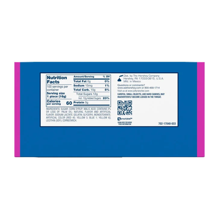 Jolly Rancher Fruit Chew Lollipops, 0.56 oz, Variety, 100-count