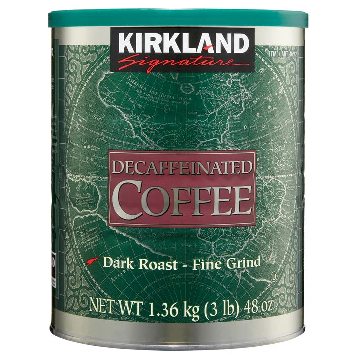 Kirkland Signature Decaffeinated Coffee, Dark Roast, 3 lbs