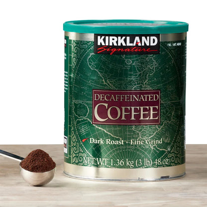 Kirkland Signature Decaffeinated Coffee, Dark Roast, 3 lbs