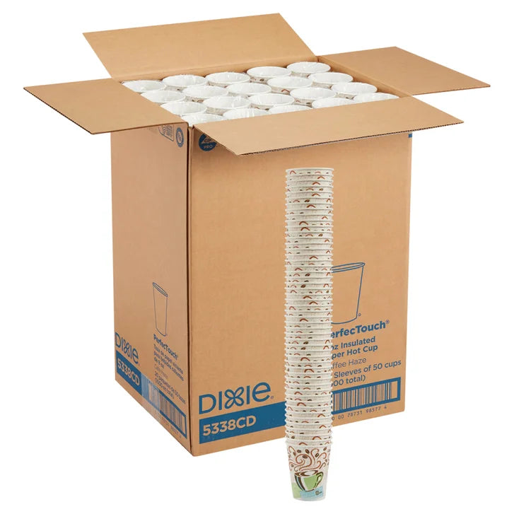 Dixie Perfect Touch Hot Cup 8 oz 1000-count