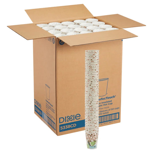 Dixie Perfect Touch Hot Cup 8 oz 1000-count