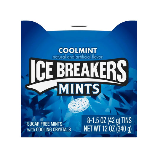 Ice Breakers Mints, Cool Mint, 1.5 oz, 8-count