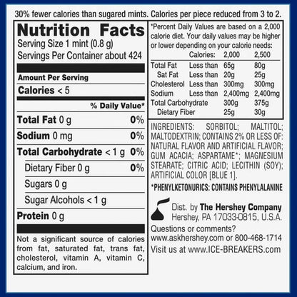 Ice Breakers Mints, Cool Mint, 1.5 oz, 8-count