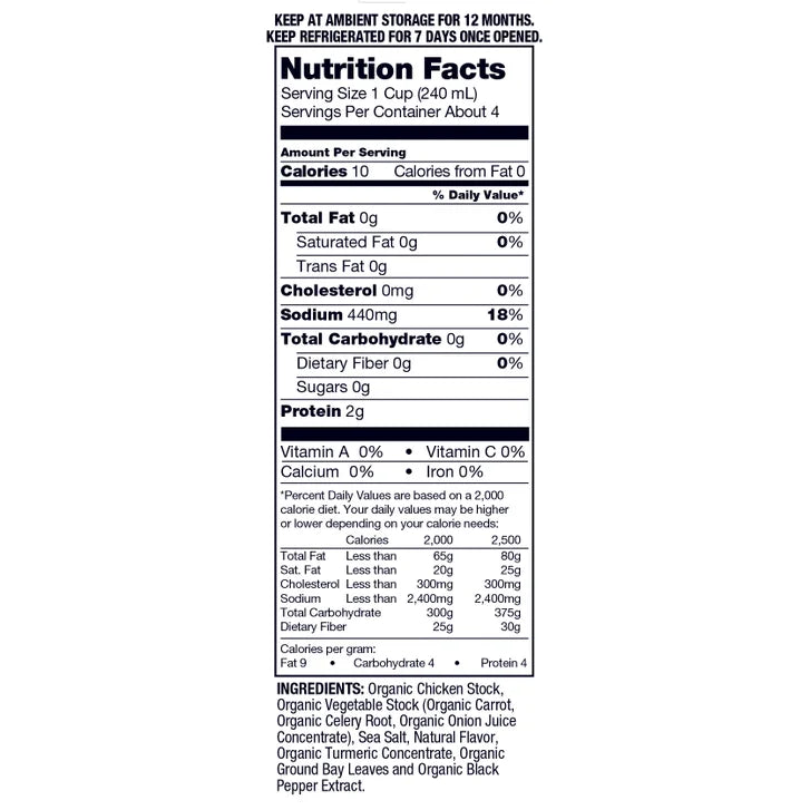 Kirkland Signature, Organic Chicken Stock, 32 fl oz, 6-Count